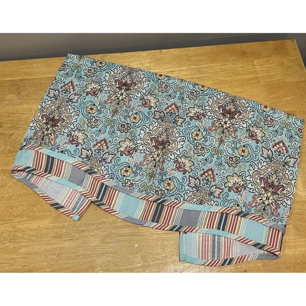 Traditions by Waverly Magic Carpet Teal Opal‎ Valance 52x17